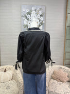 Black Tie Sleeve Top