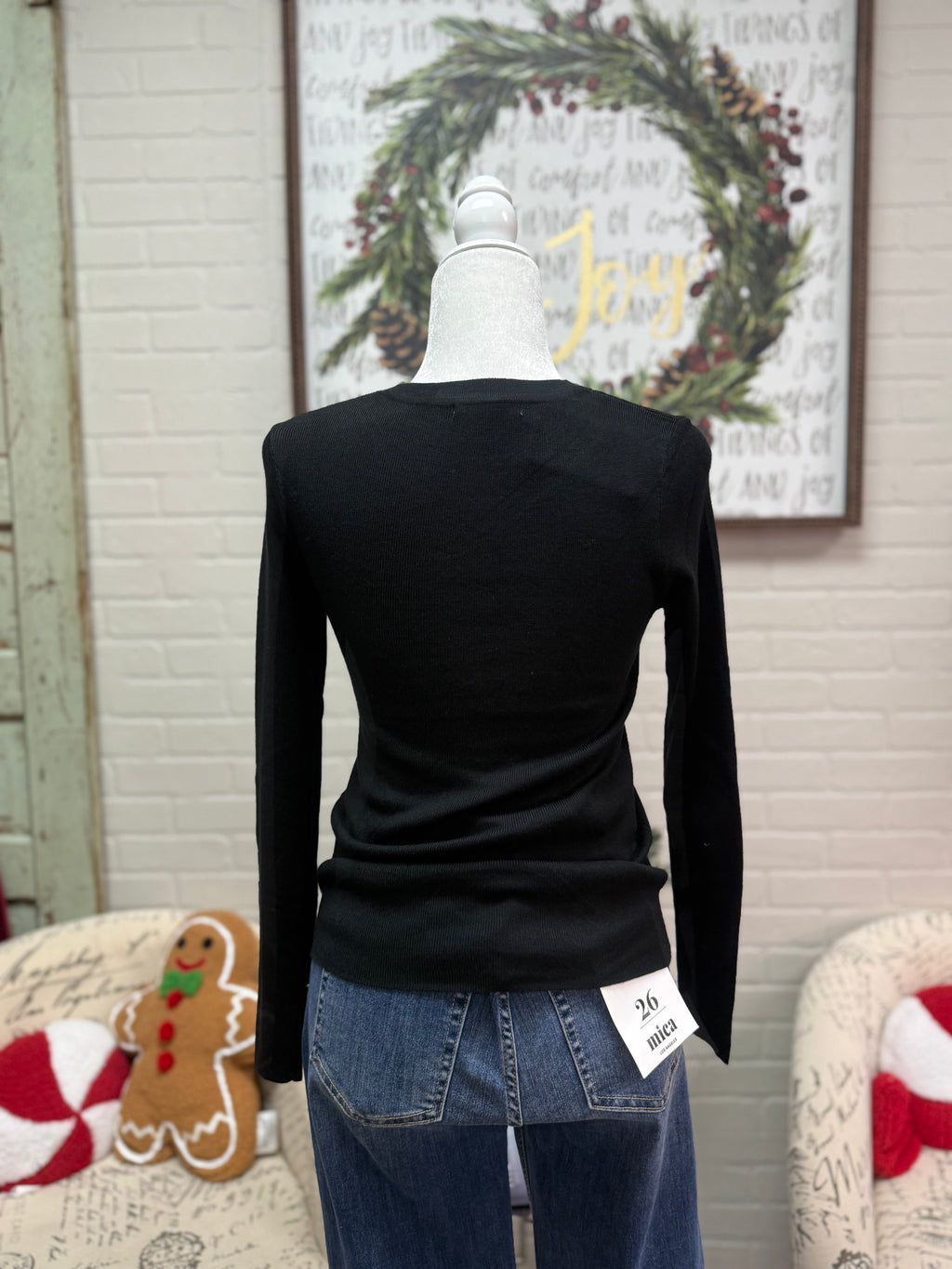 Black Basic Pullover