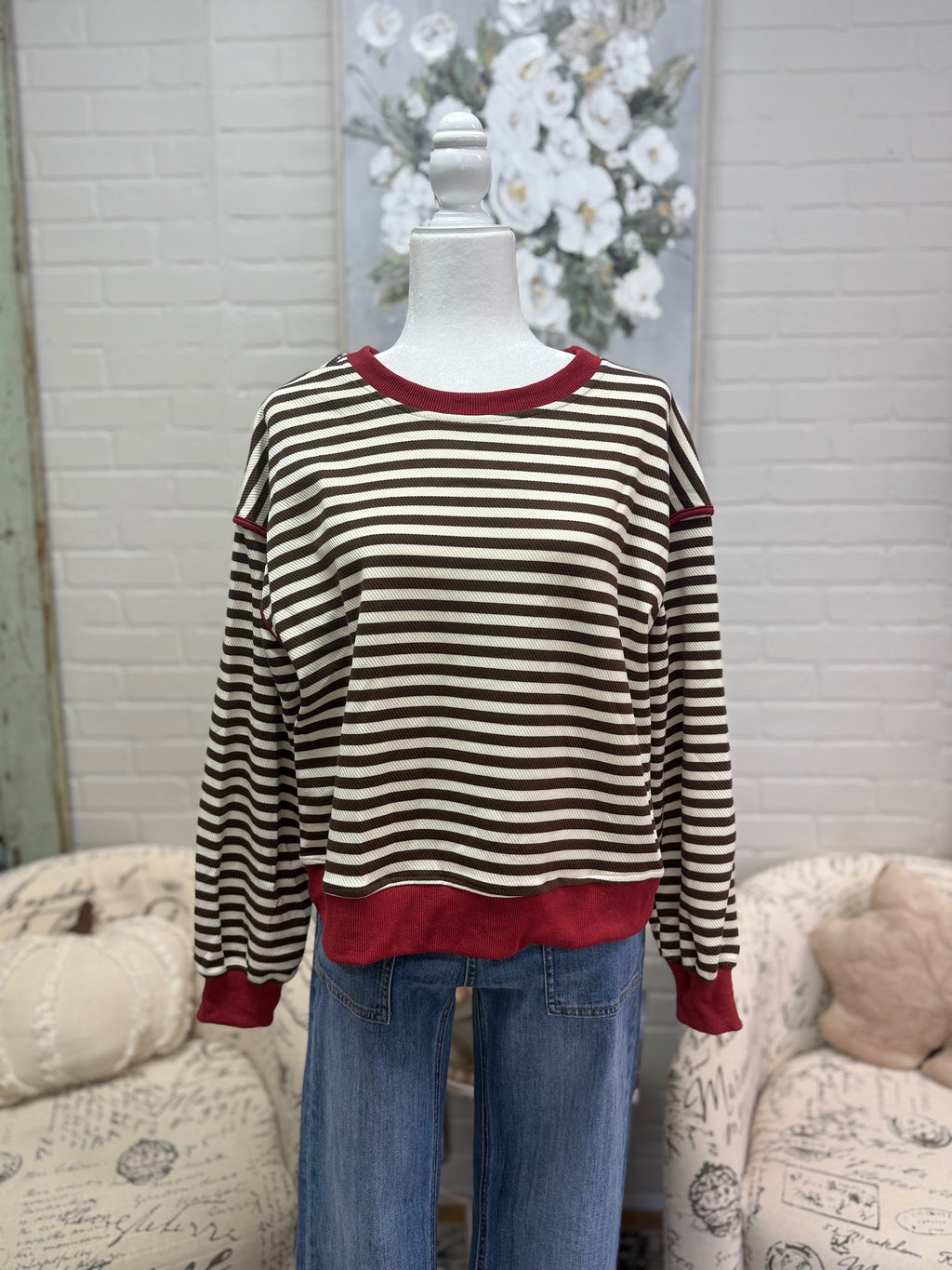 Cola Striped Pullover