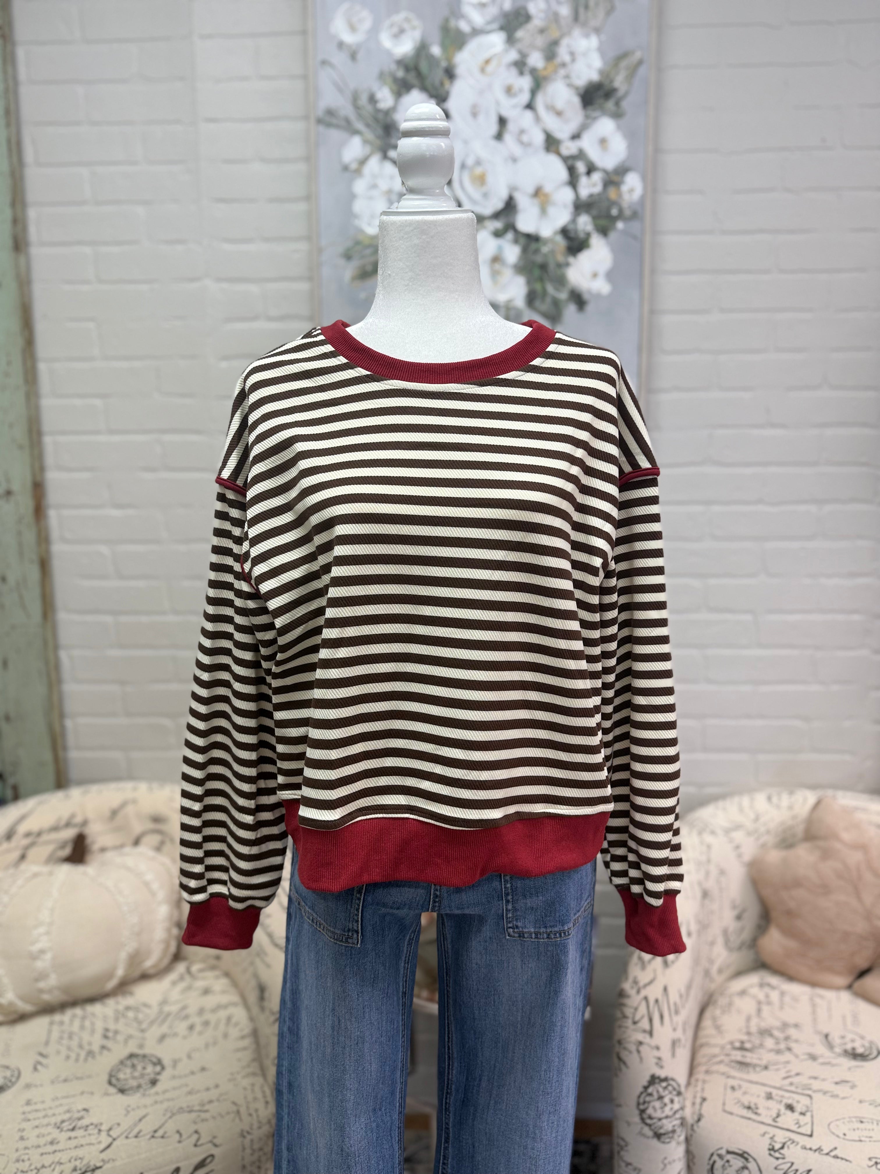 Cola Striped Pullover