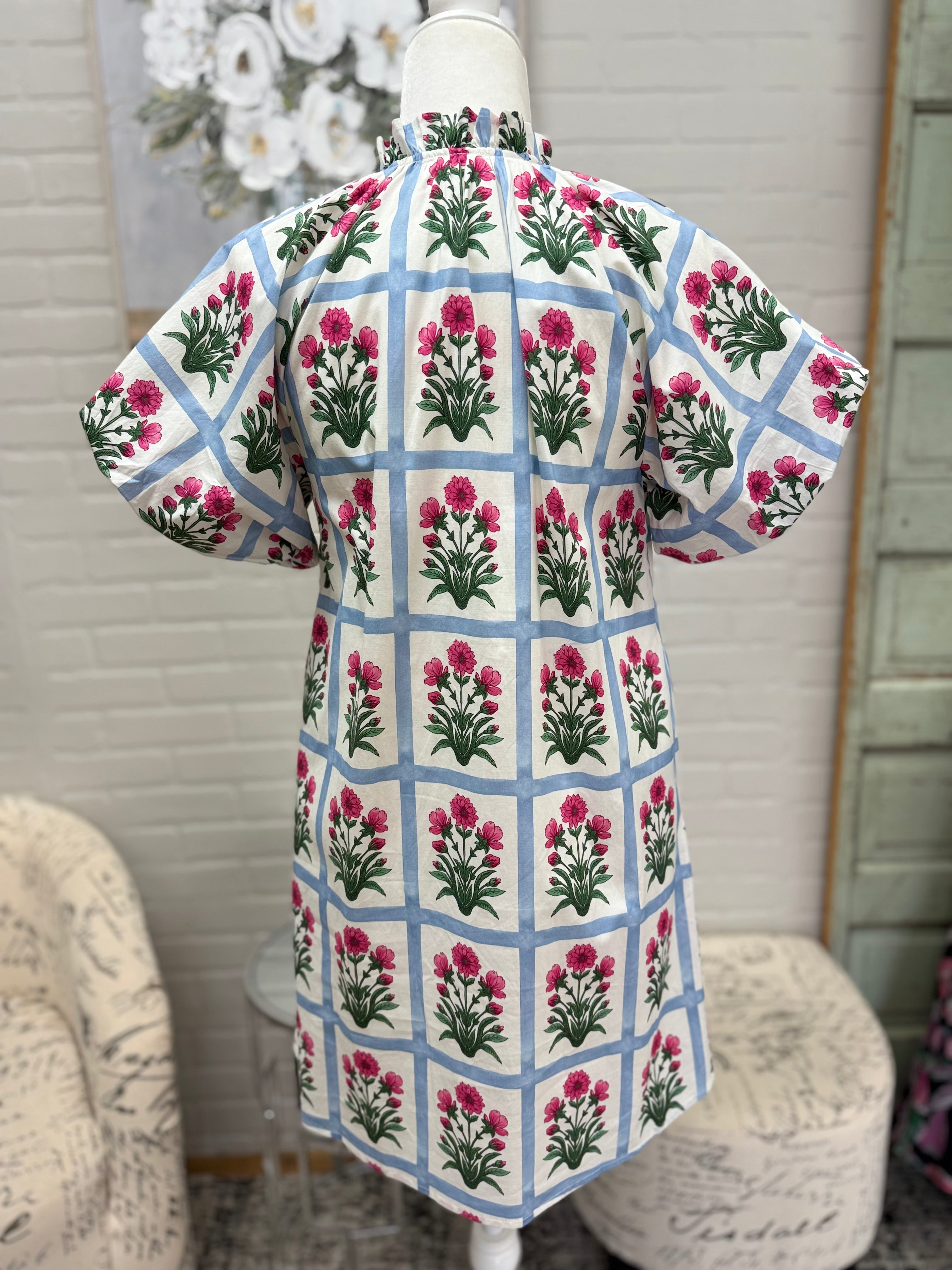 Magenta Floral dress