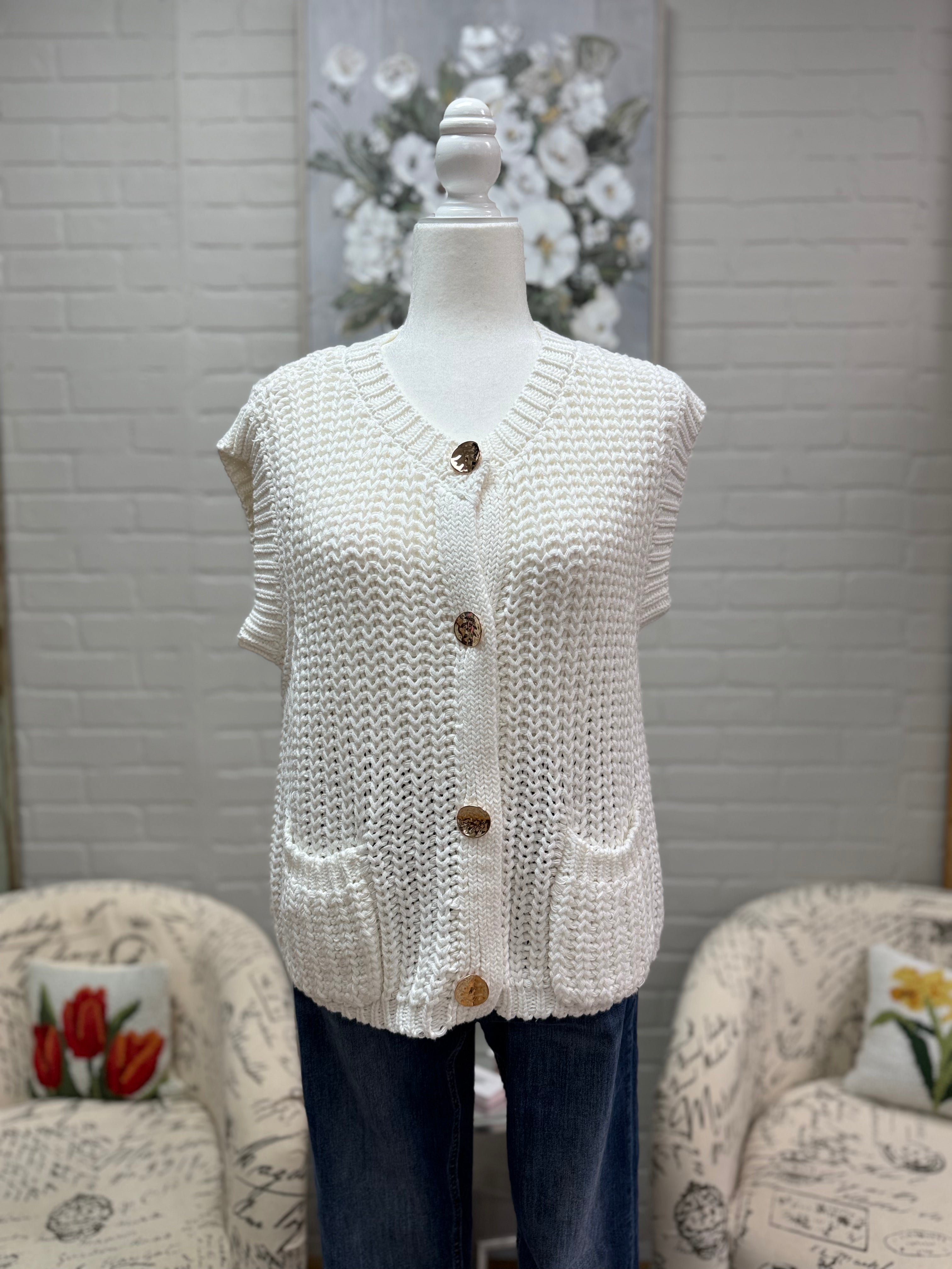 Off White Sweater Vest