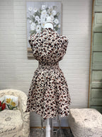 Leopard Zip Mini Dress