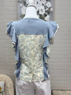 Ditsy Floral Ruffle Top