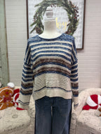 Navy Stripe Sweater