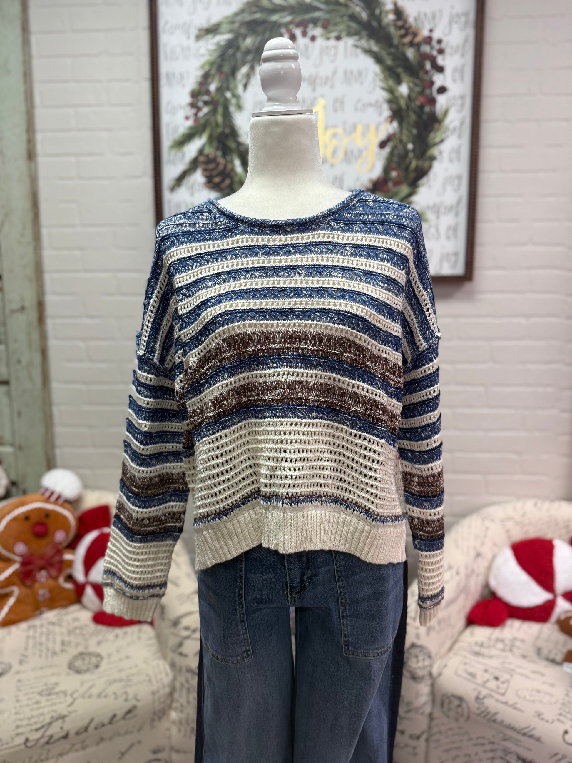 Navy Stripe Sweater