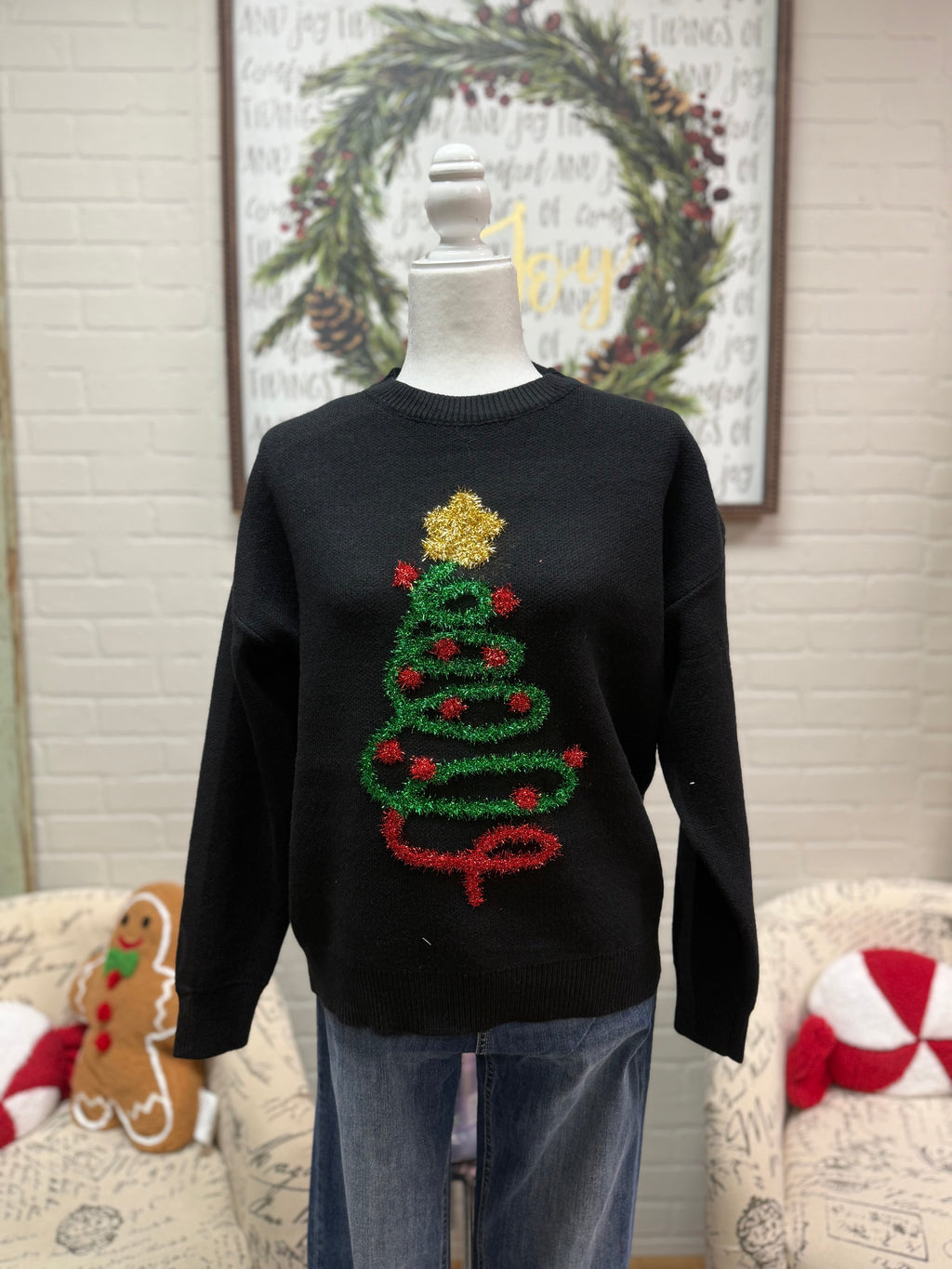 Tinsel Tree Sweater
