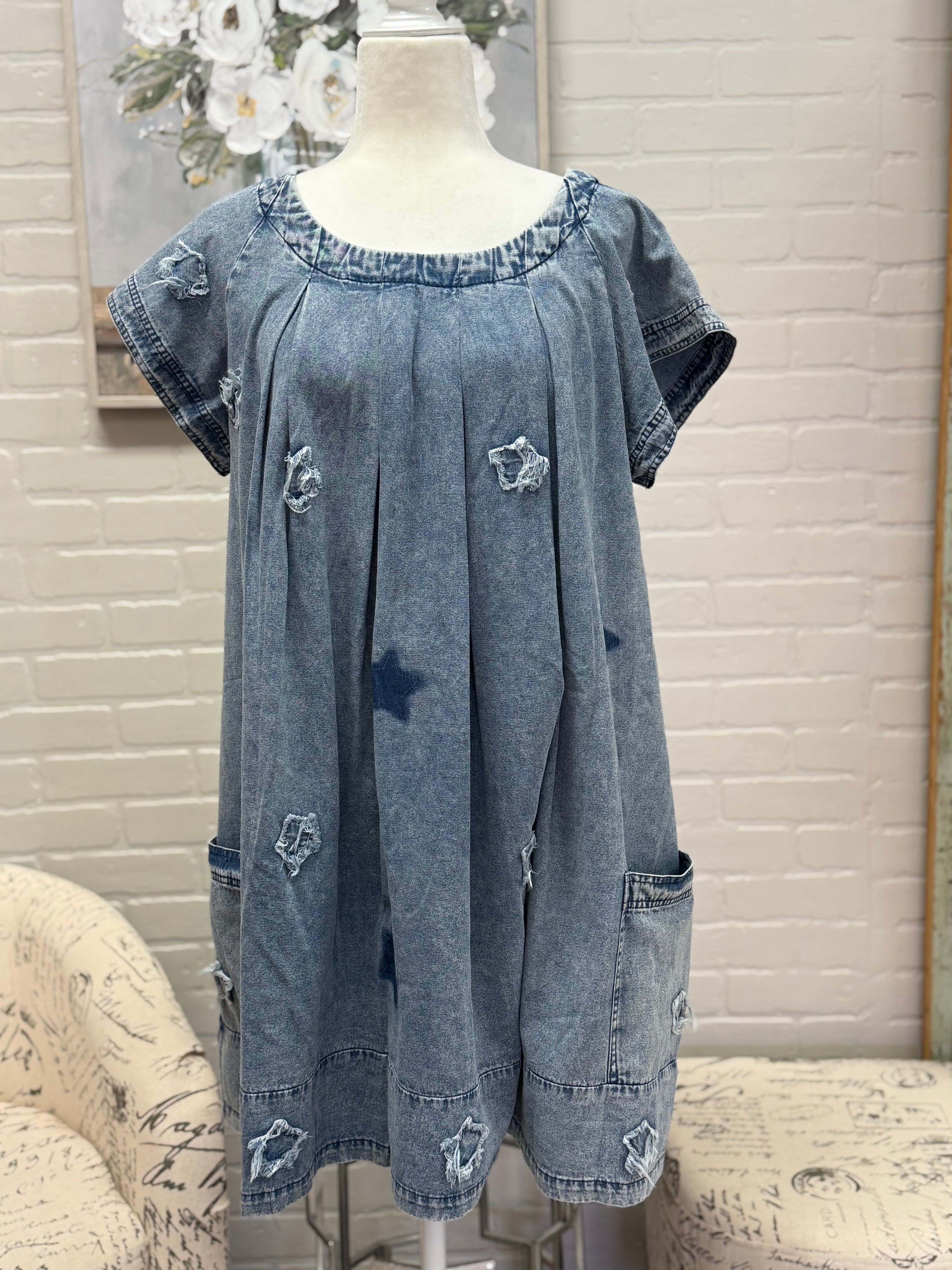 Denim Star Dress