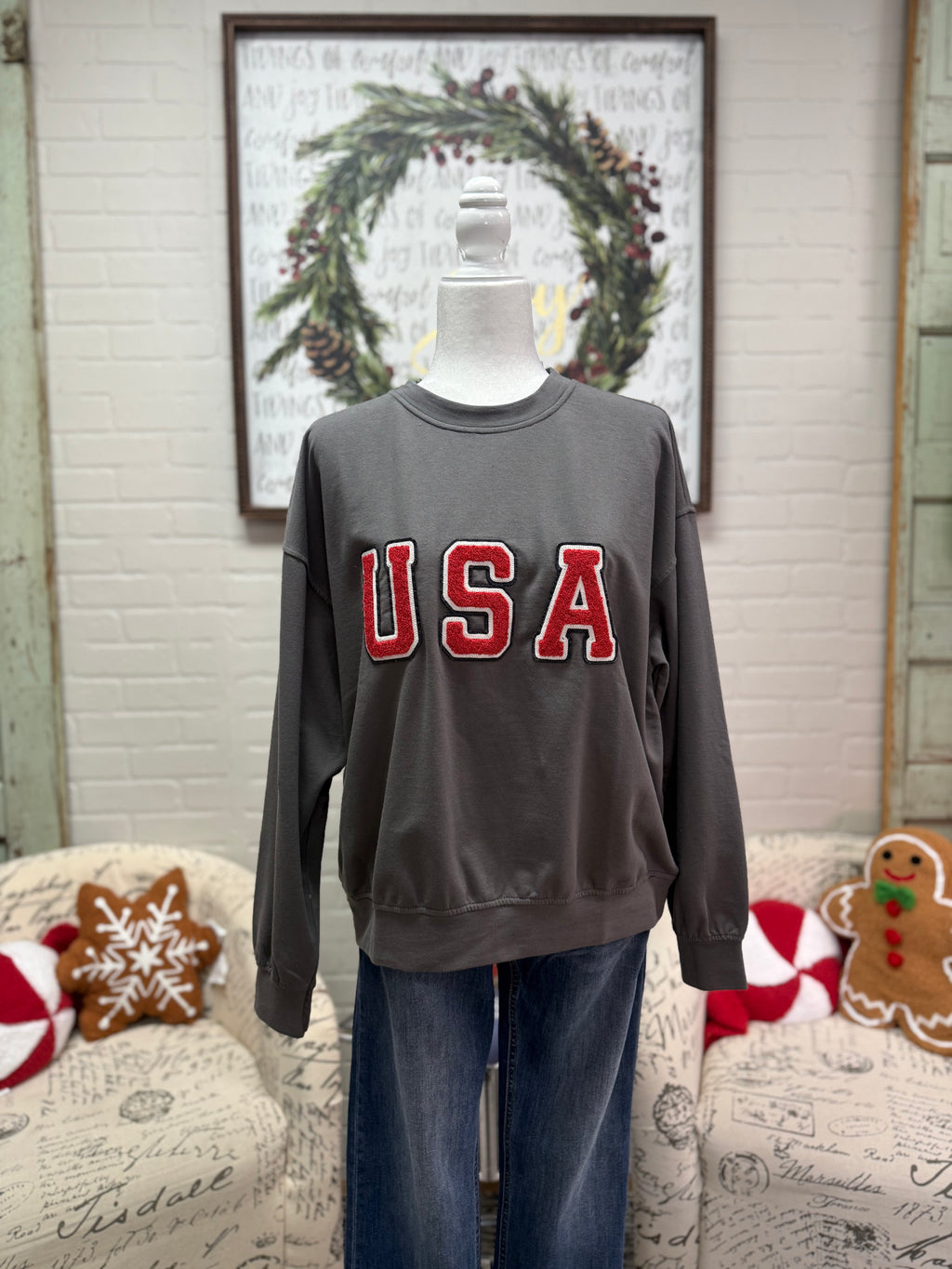 USA Grey Sweatshirt