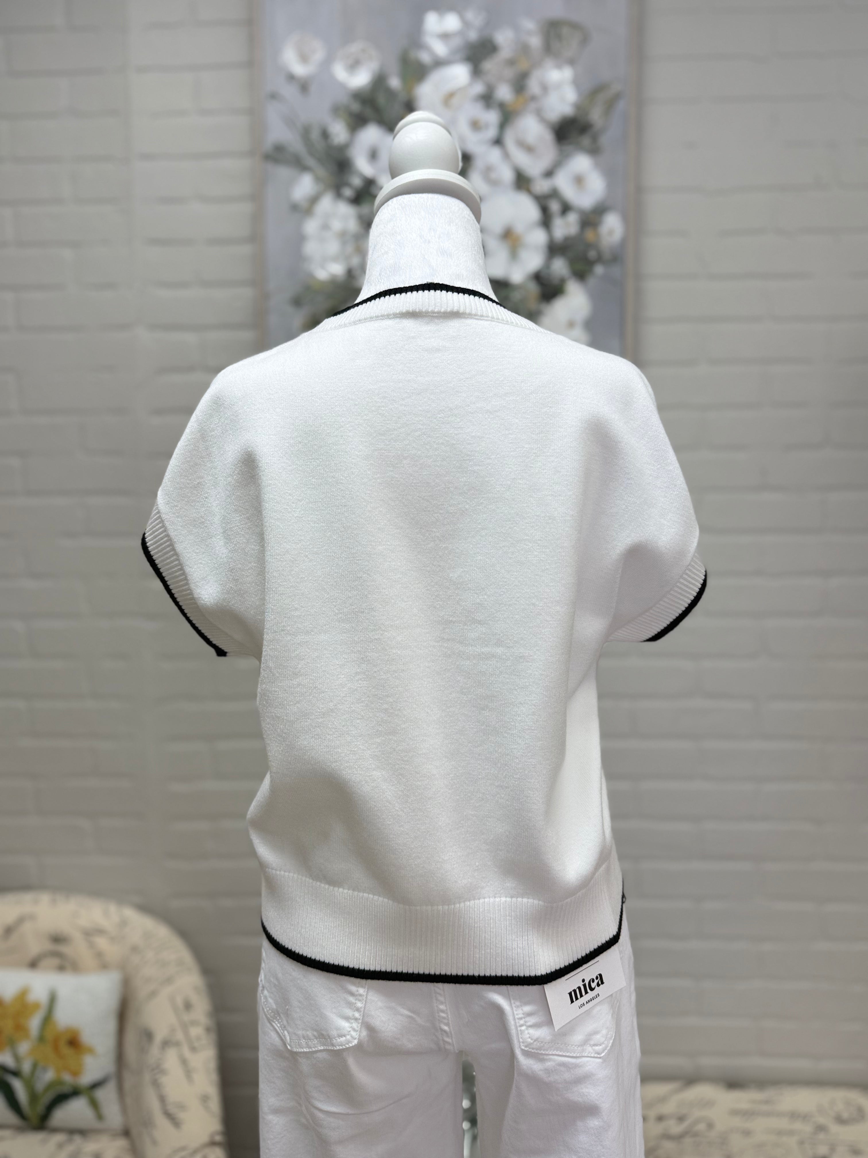 White Gameday Sweater