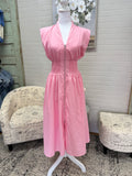 Baby Pink Midi Dress