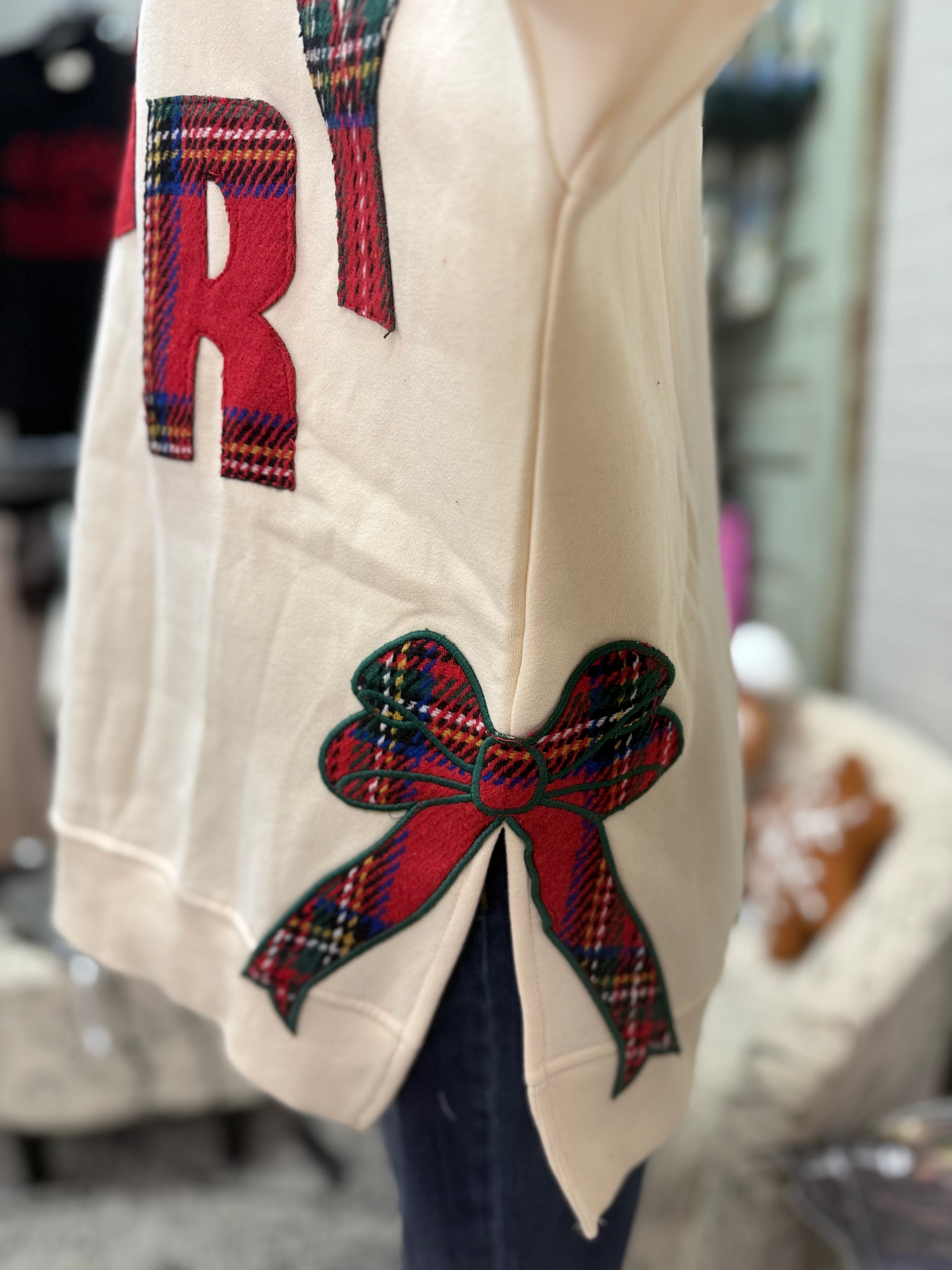 Merry Plaid Sweatshirt