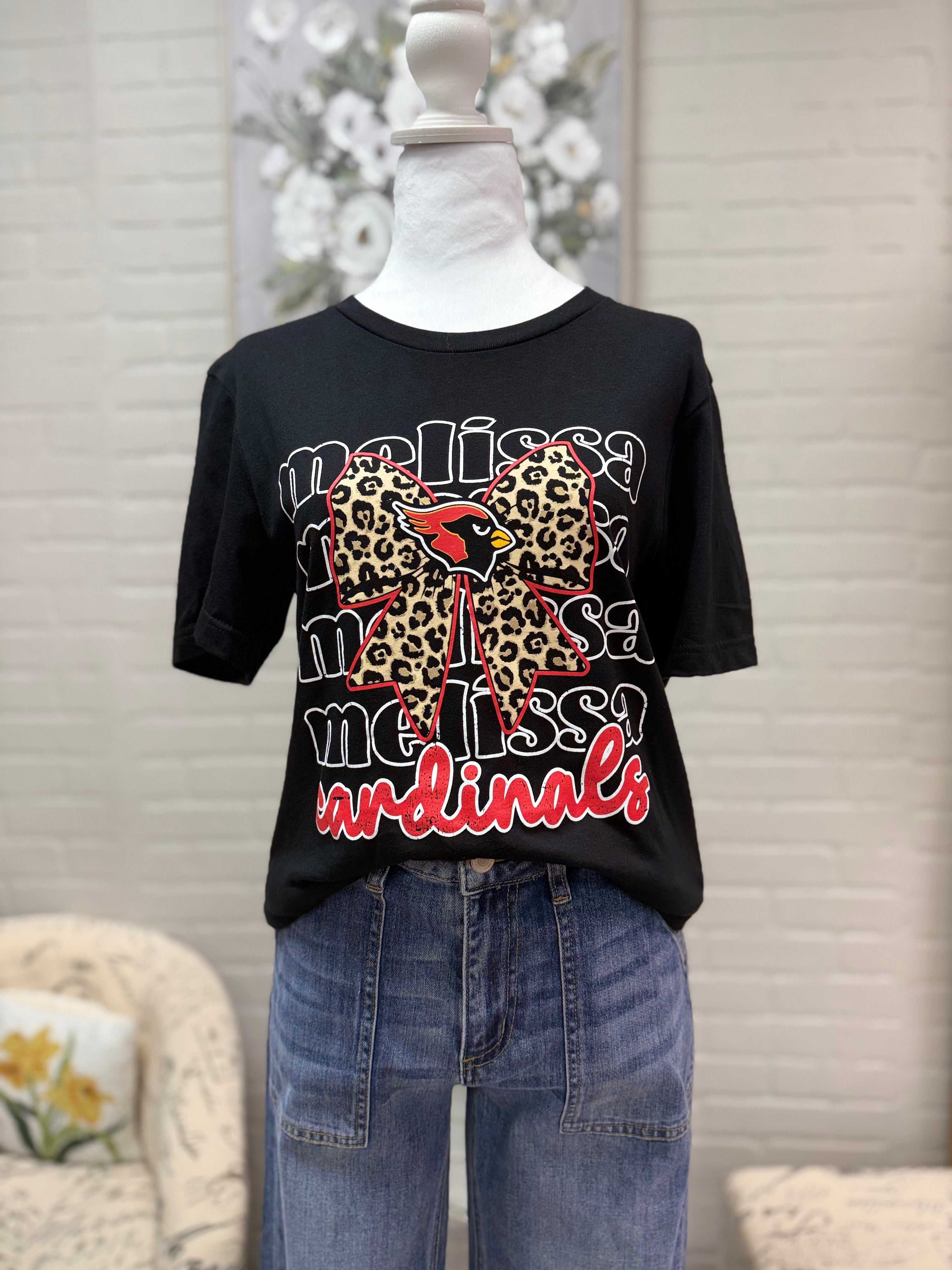 Melissa Cardinal Bow Tee