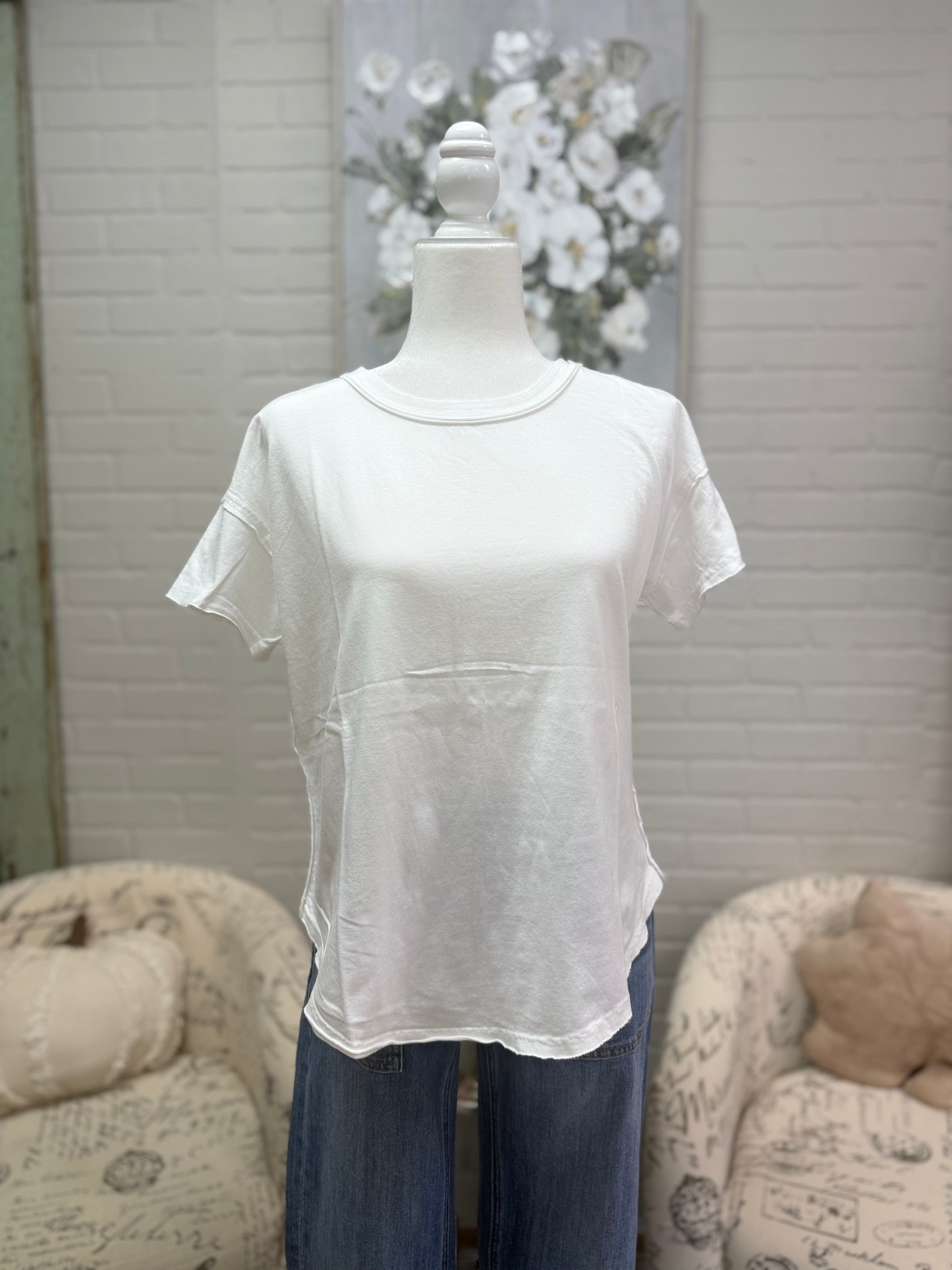 White Cotton Tee
