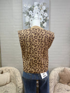 Leopard Sleeveless Sweater
