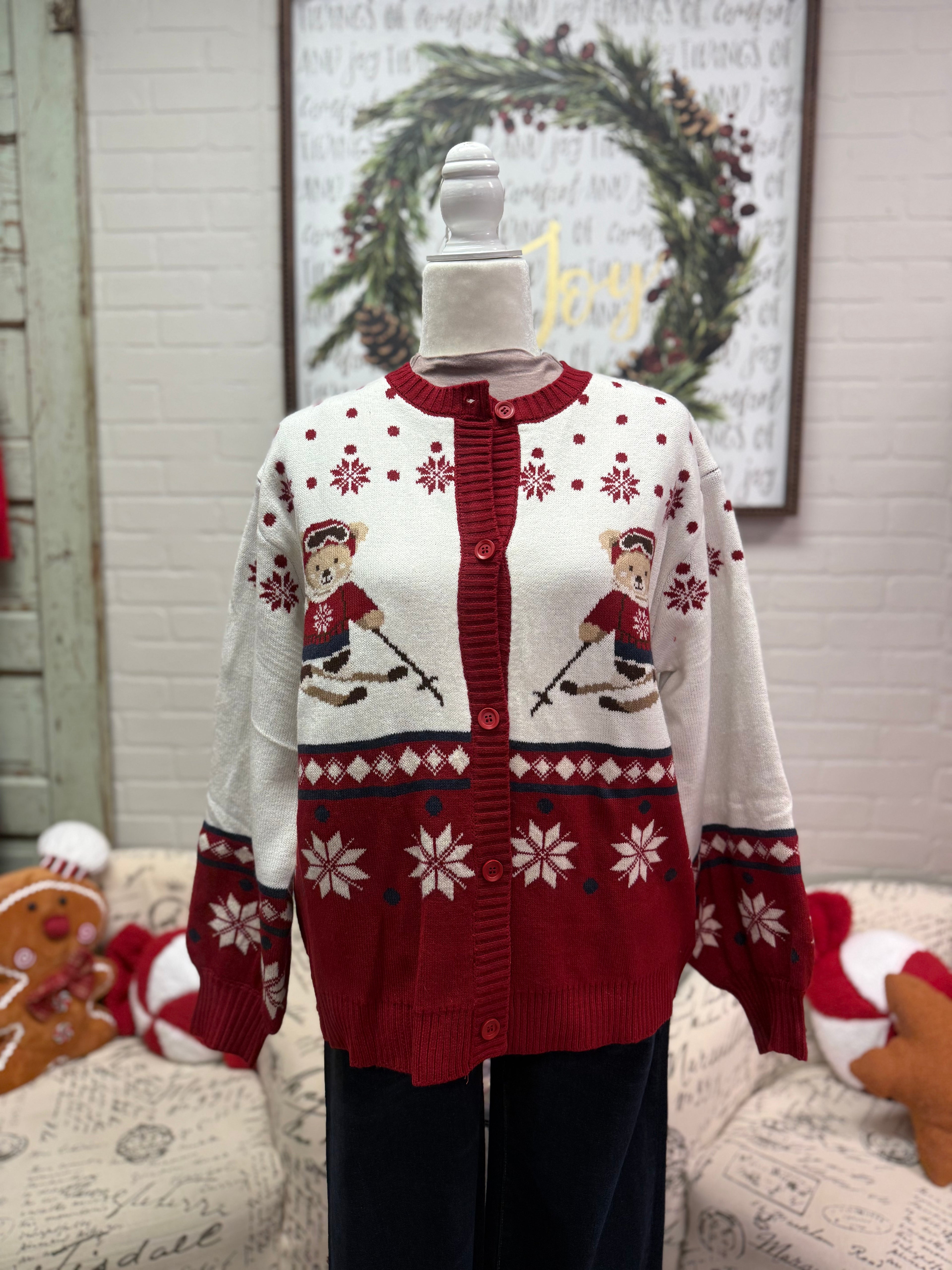 Ski Bear Cardigan