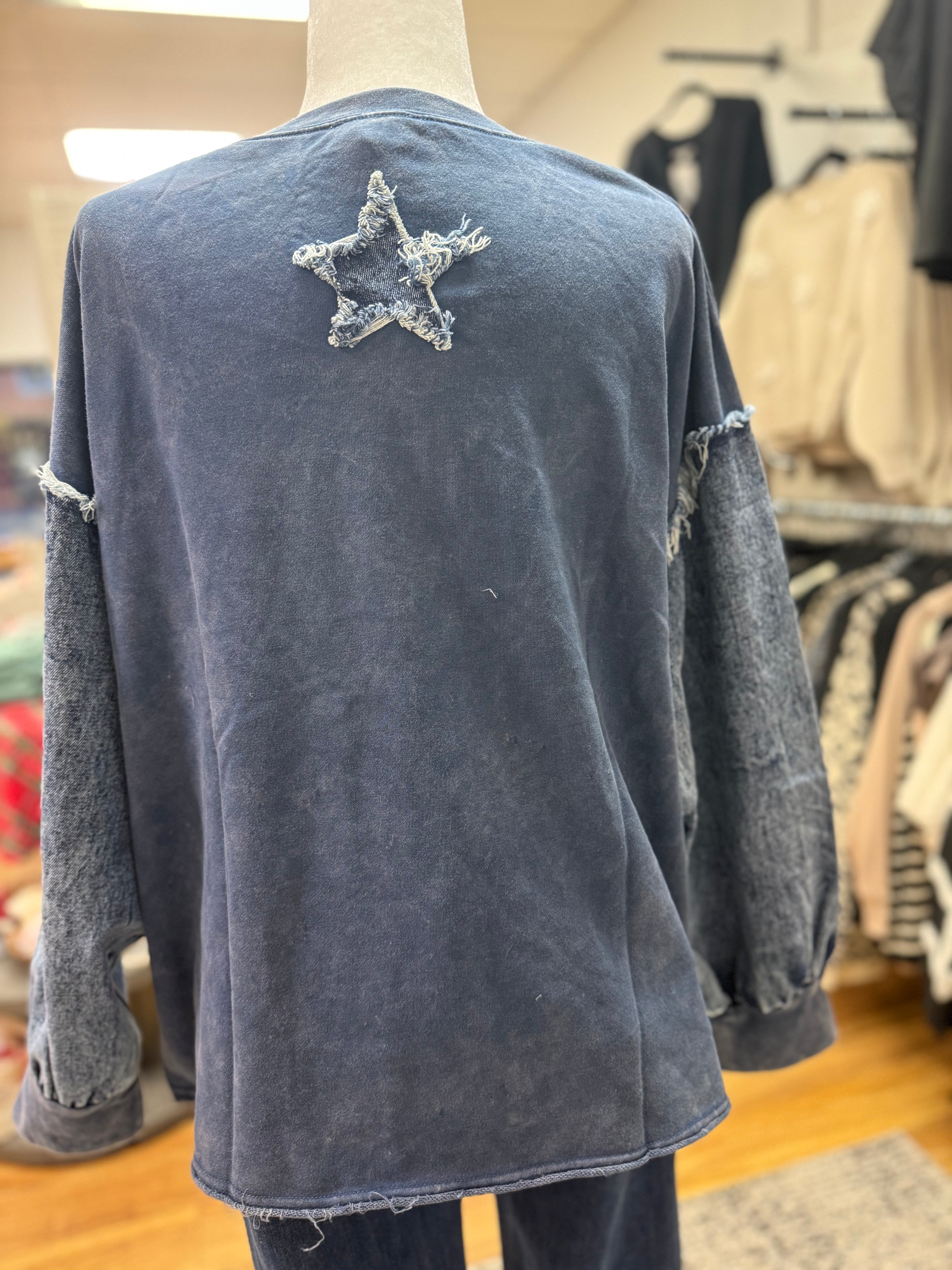 Denim Star Sweatshirt