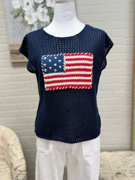 Sleeveless Flag Sweater