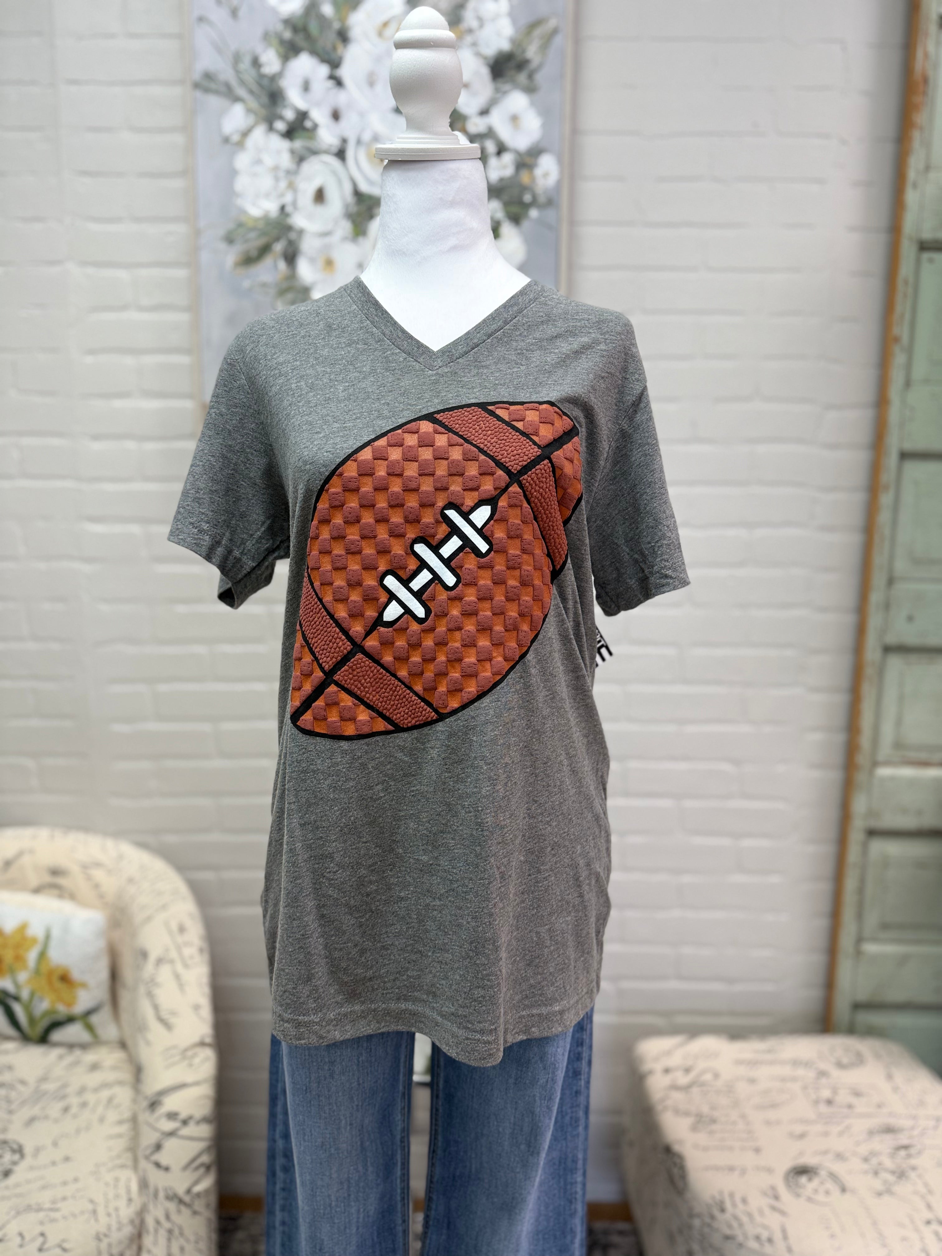 Textured Football Tee