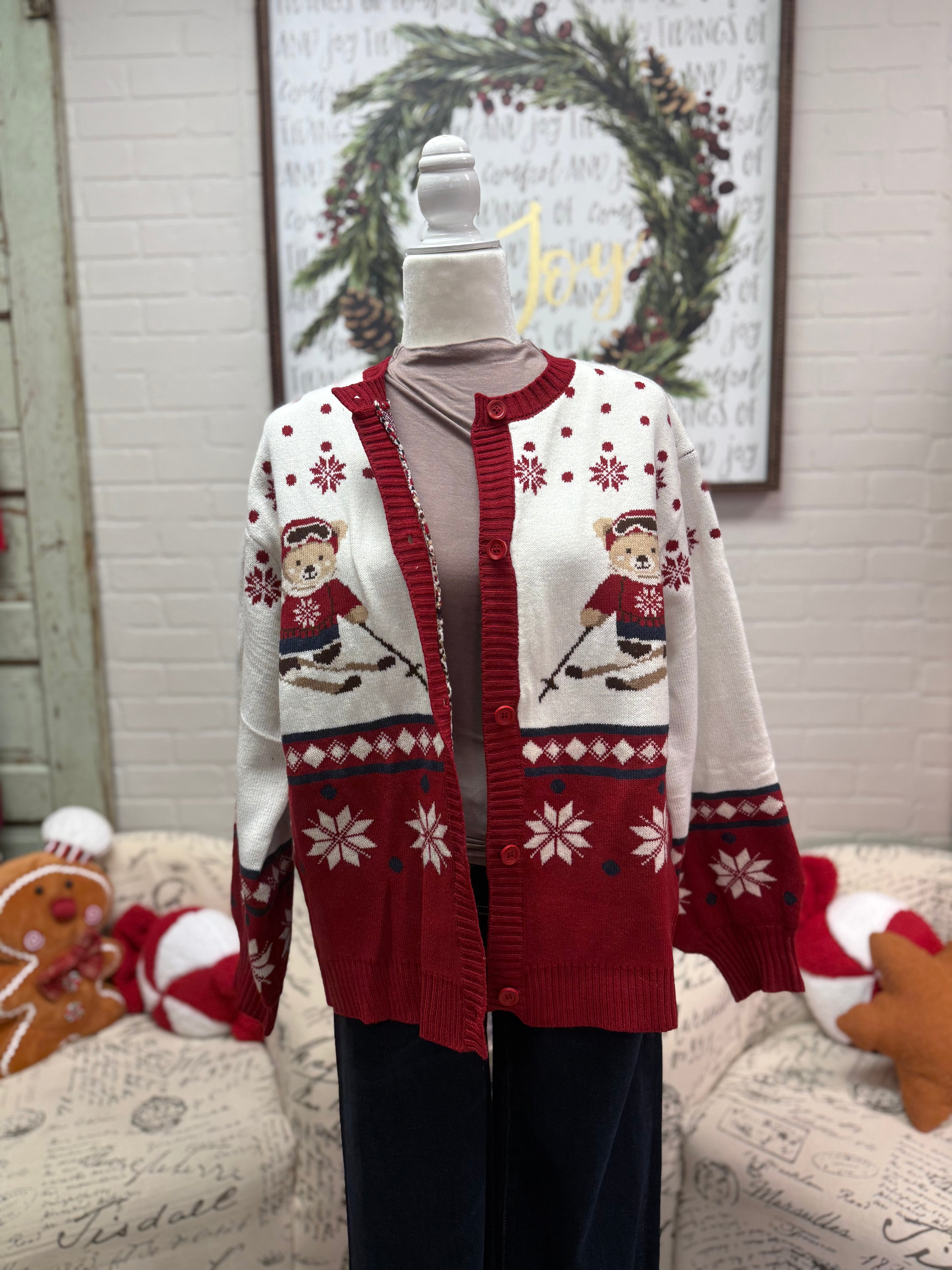 Ski Bear Cardigan