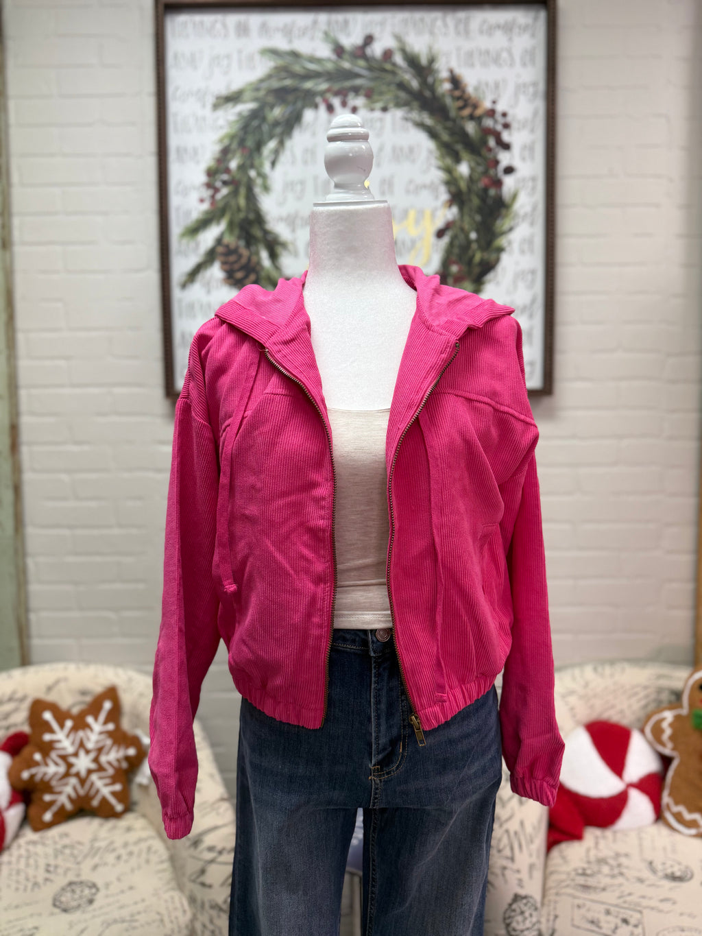 Pink Corduroy Jacket