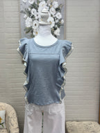 Ditsy Floral Ruffle Top