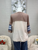 Varsity Waffle Knit Tee