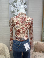 Floral Mesh Top