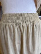 Beige Linen Blend Pants