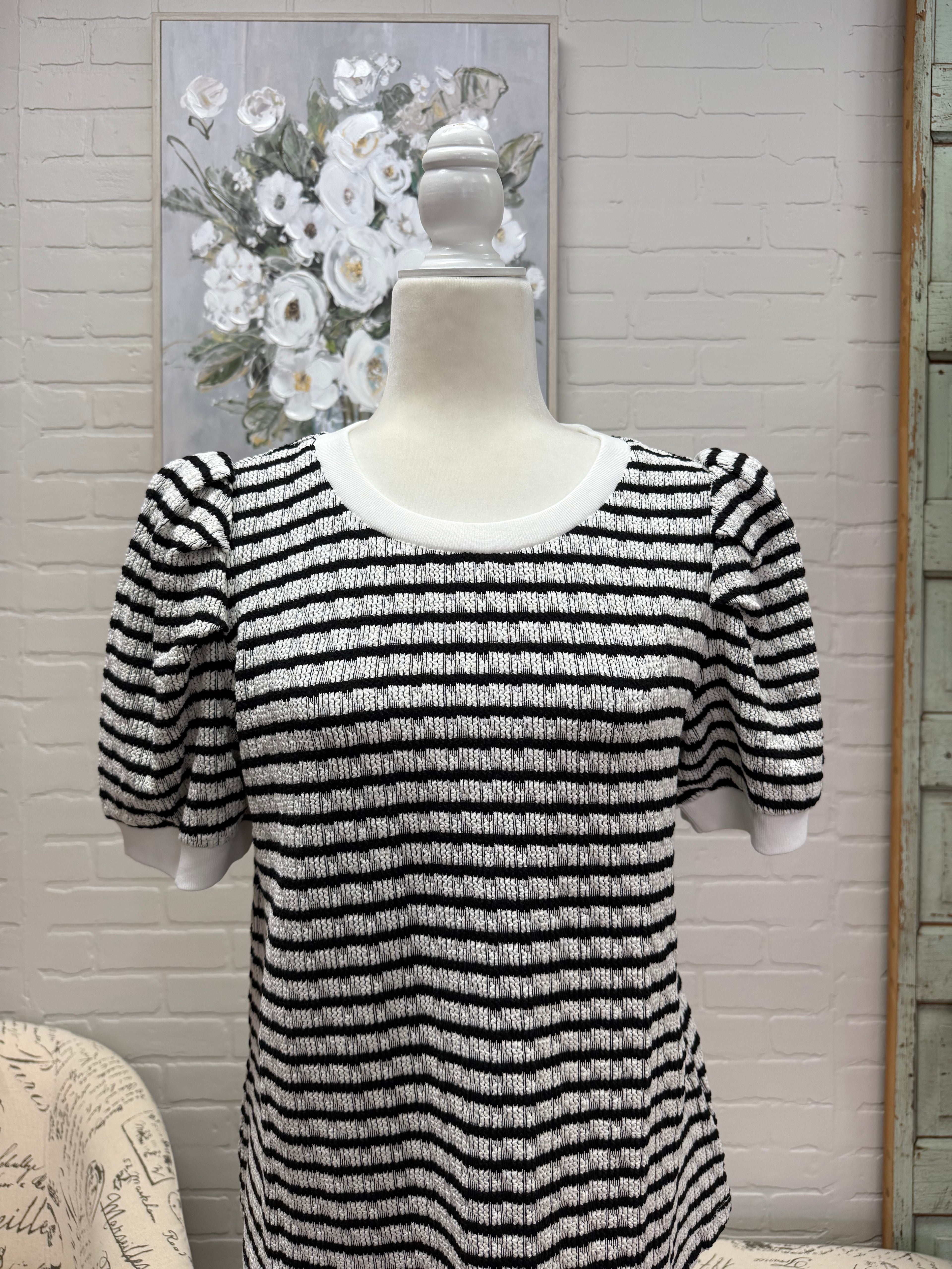 Black Stripe Top