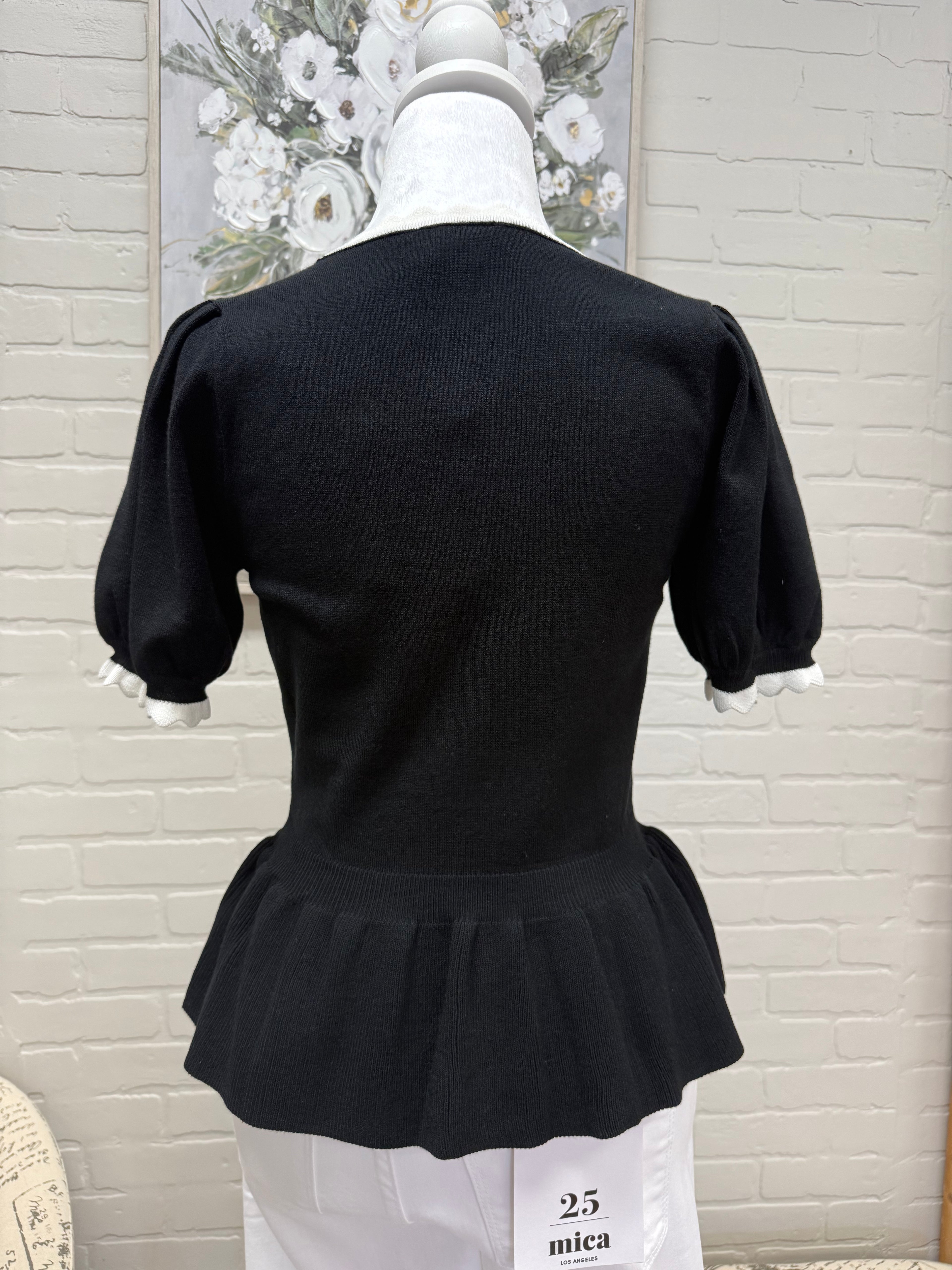 Black Peplum Sweater