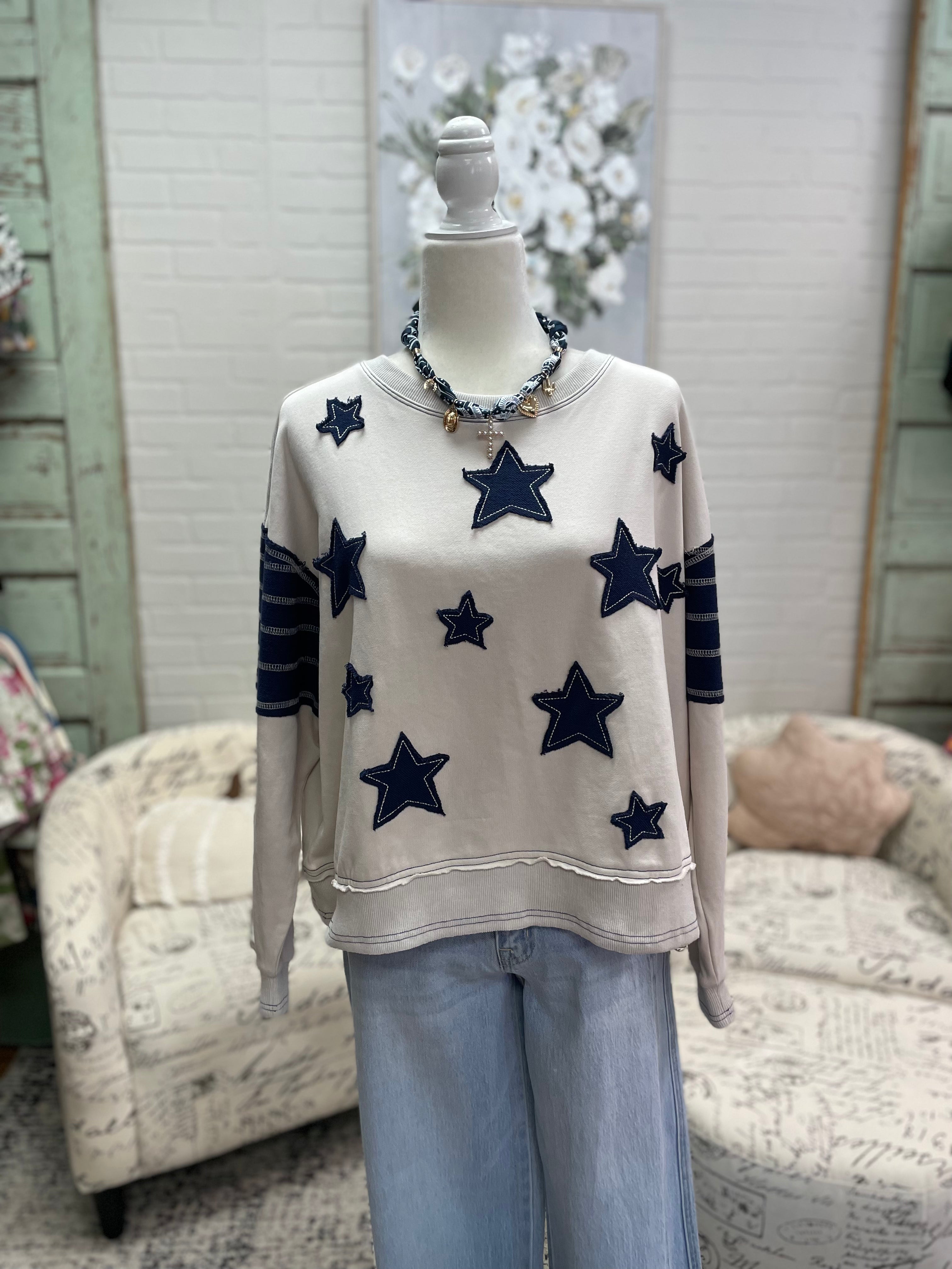 Star Patch Sweatshirt