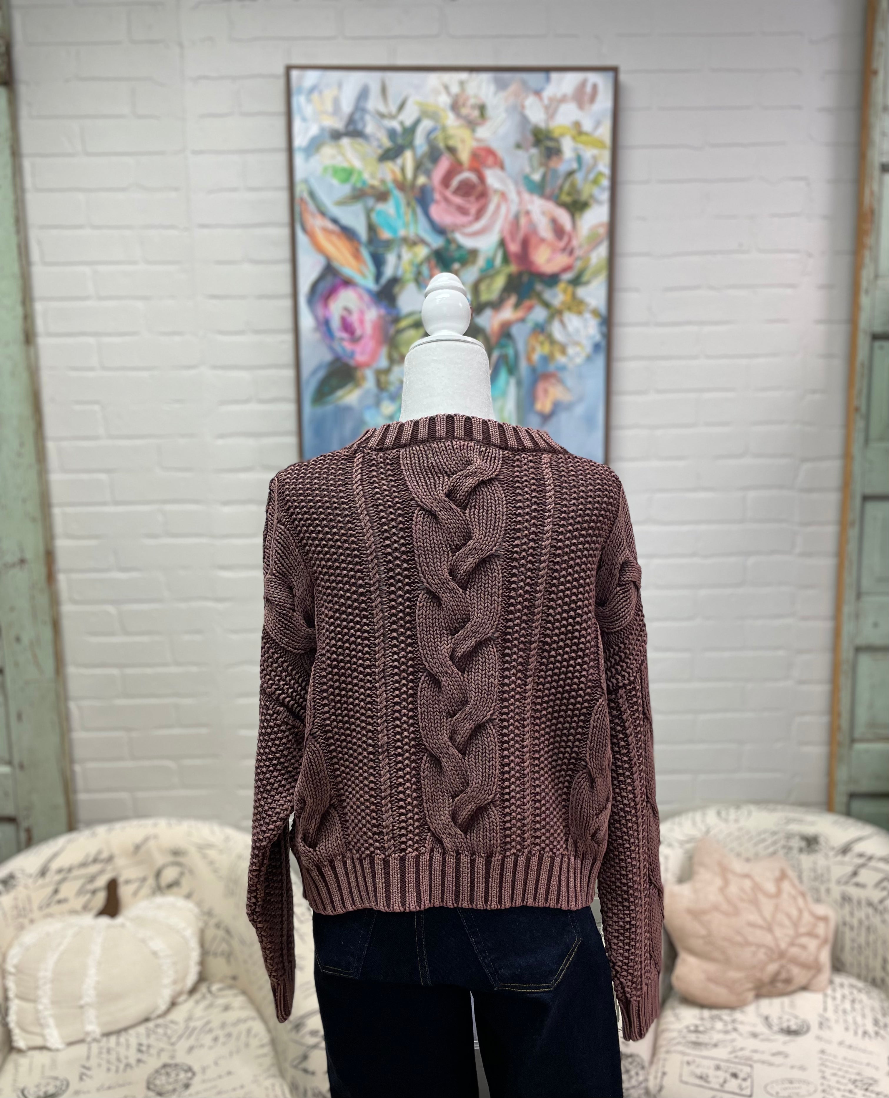 Cocoa Cable Sweater