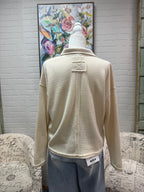 Cream Exposed Seam Polo