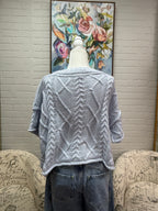 Light Blue Short Sleeved Sweater