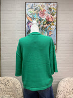 Green 3/4 Sleeve Sweater