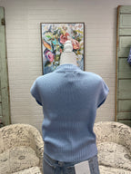 Blue Sleeveless Sweater