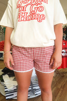 Red Gingham Boxer Shorts