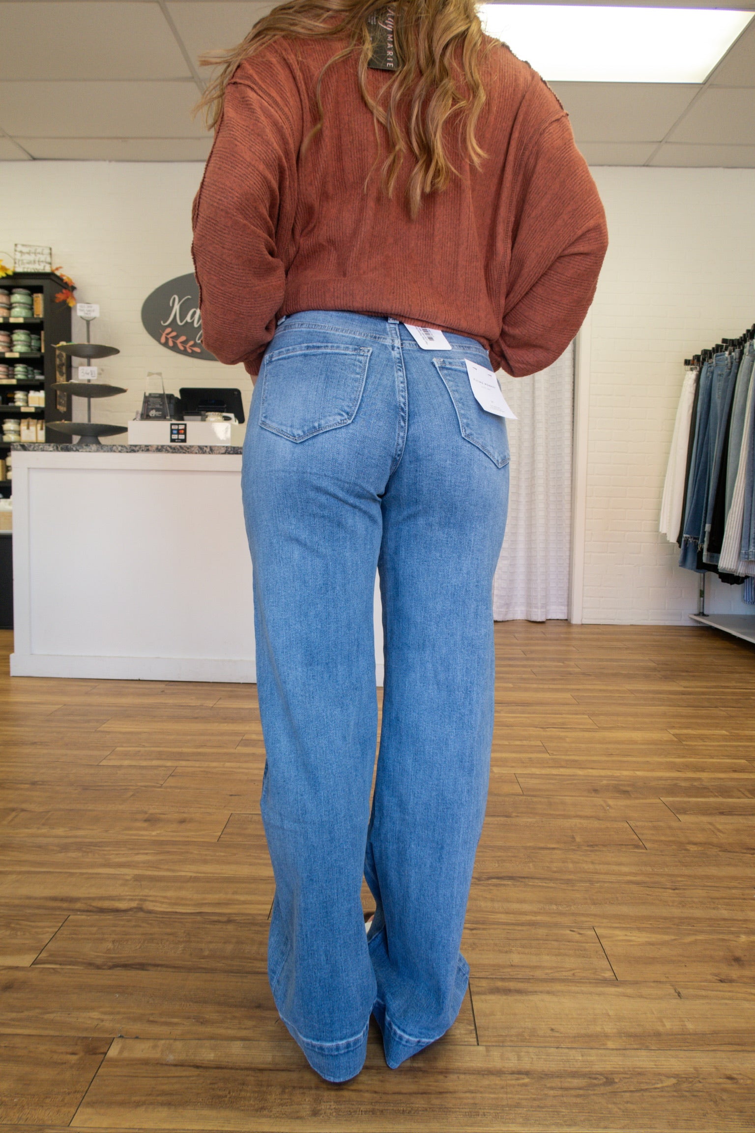 High RIse Trouser Hem Pant