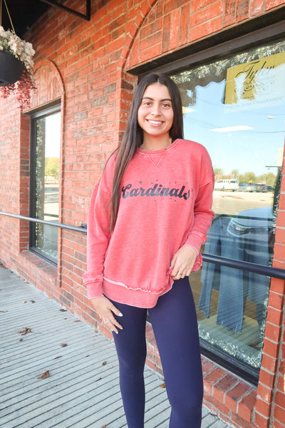 Cardinals Red Retro Pullover