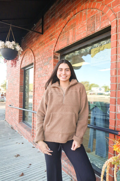 SOFT Mocha Half Zip