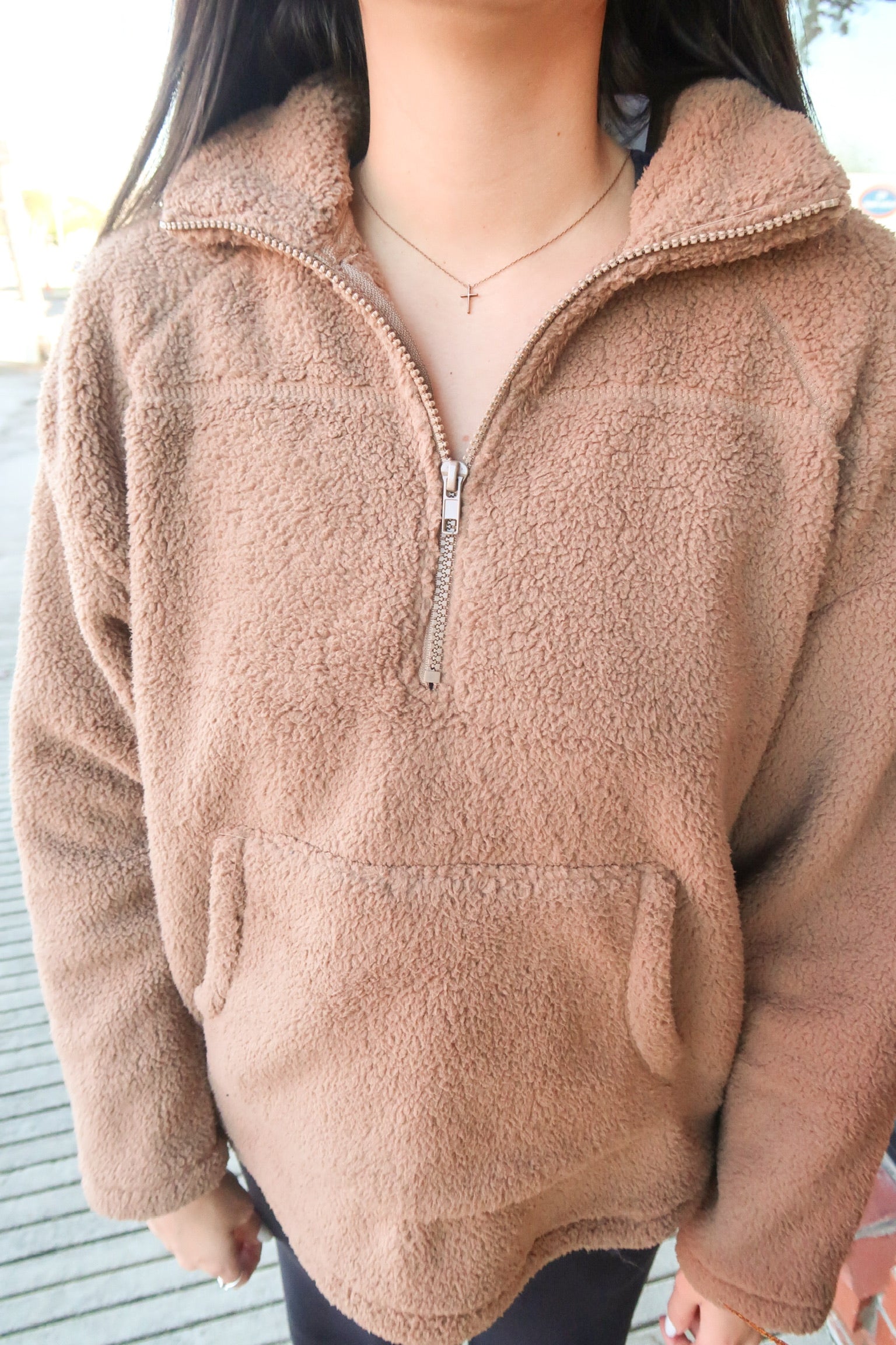 SOFT Mocha Half Zip