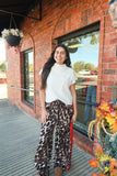 Leopard Pants with Red Trim