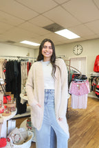 Soft Cream Sweater Cardigan