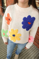 Colorful Flower Sweater