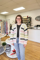 Multi Color Stripe Cardigan