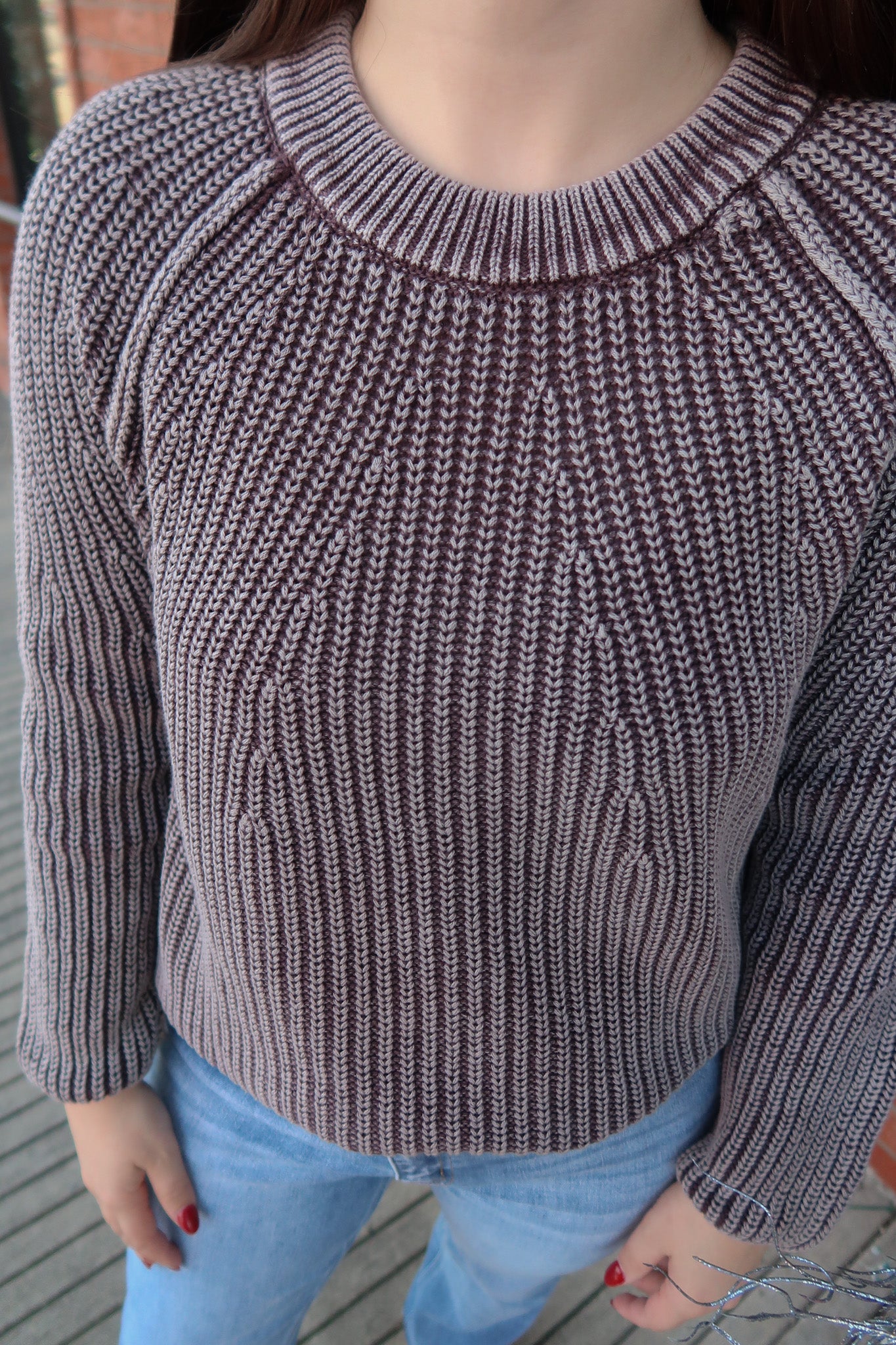 Plum Pullover Sweater