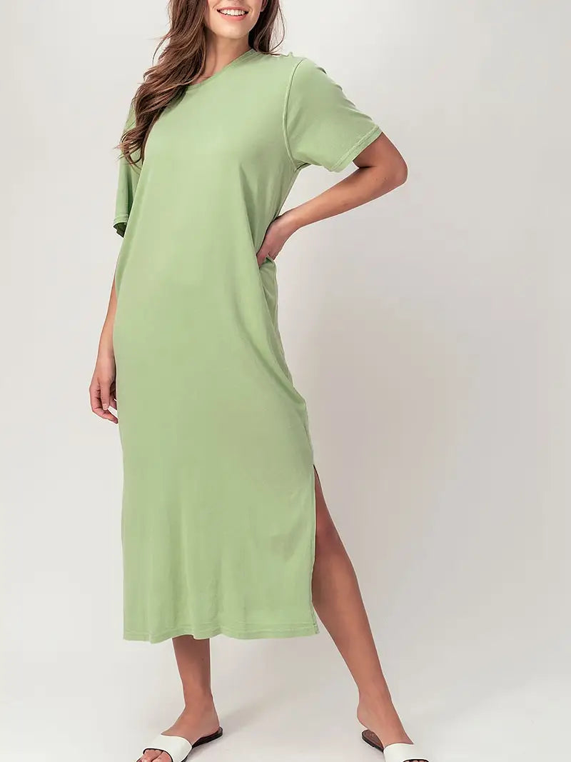 Green Shirt Dress