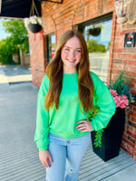 Key Lime Crop Sweatshirt