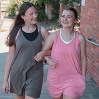 Punch Pink Romper